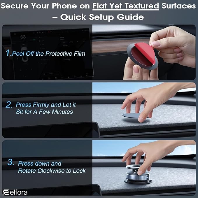 Pro Magnetic Car Phone Holder, 360° Rotation, Adjustable Arm, Strong Suction, Android, iPhone and Laptop Compatible | Universal Mobile Holder