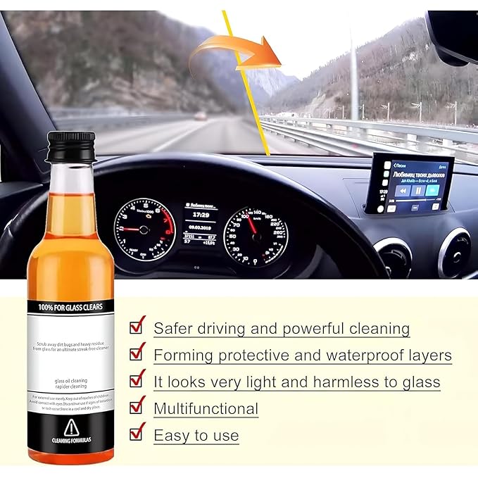 3-in-1 Car Care Kit – Dashboard Polish + Scratch Remover + Glass Cleaner
