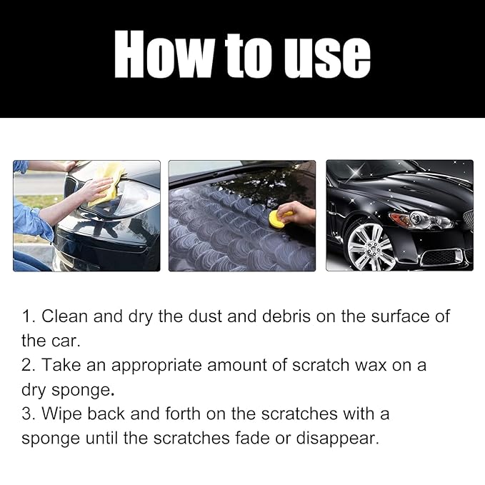 3-in-1 Car Care Kit – Dashboard Polish + Scratch Remover + Glass Cleaner