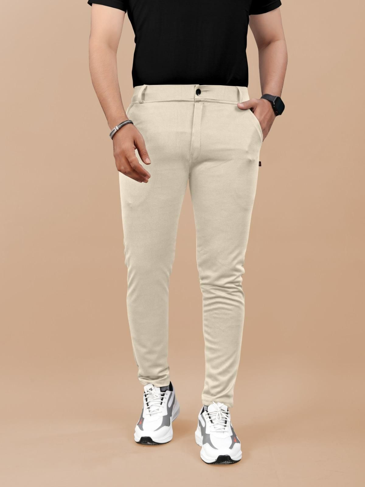 High Elasticity Men's Classic Pants (Pack of 3) Official Look