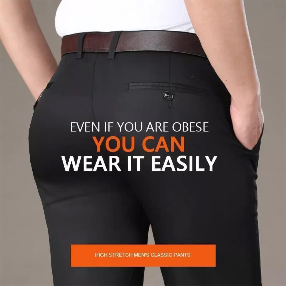 High Elasticity Men's Classic Pants (Pack of 3) Official Look