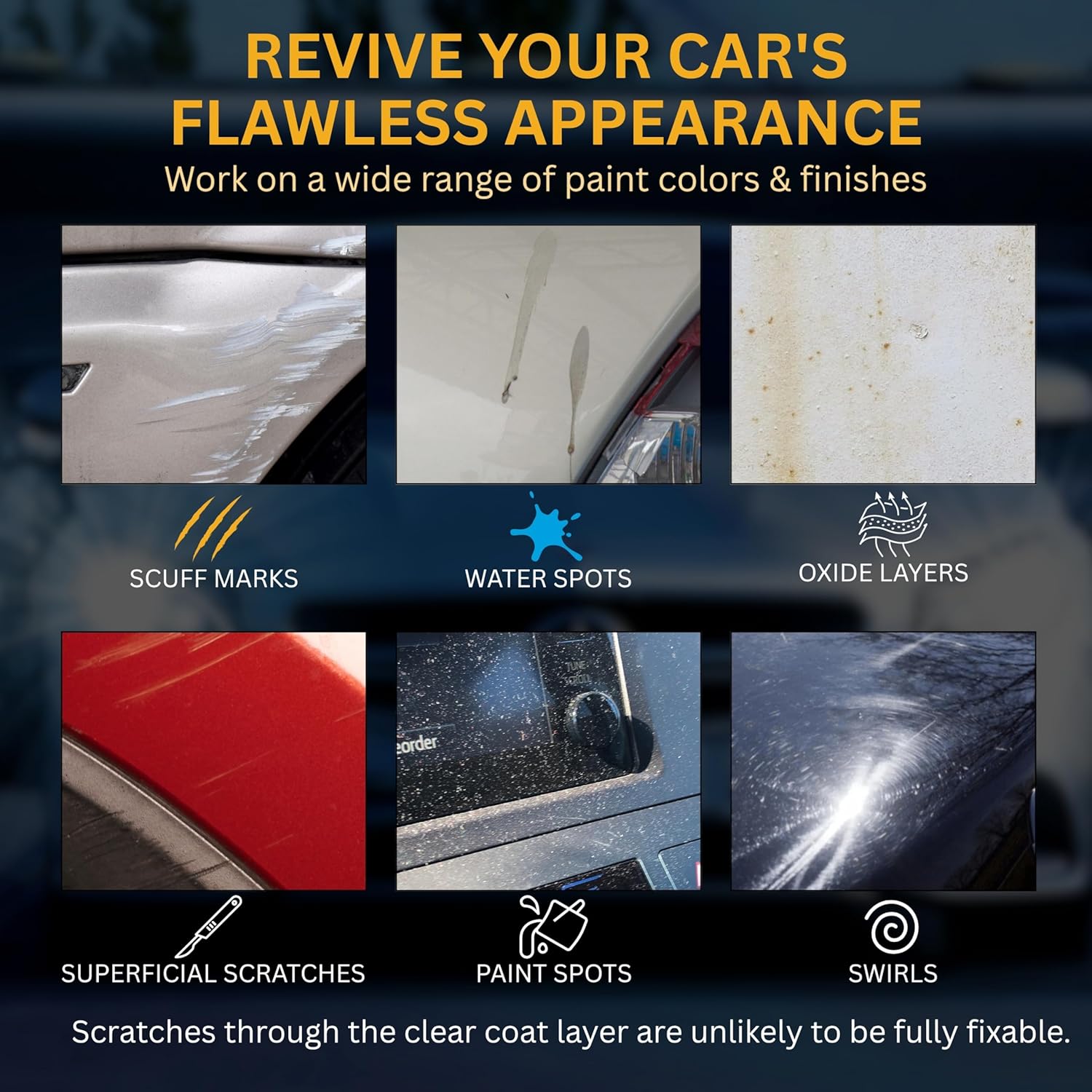 3-in-1 Car Care Kit – Dashboard Polish + Scratch Remover + Glass Cleaner